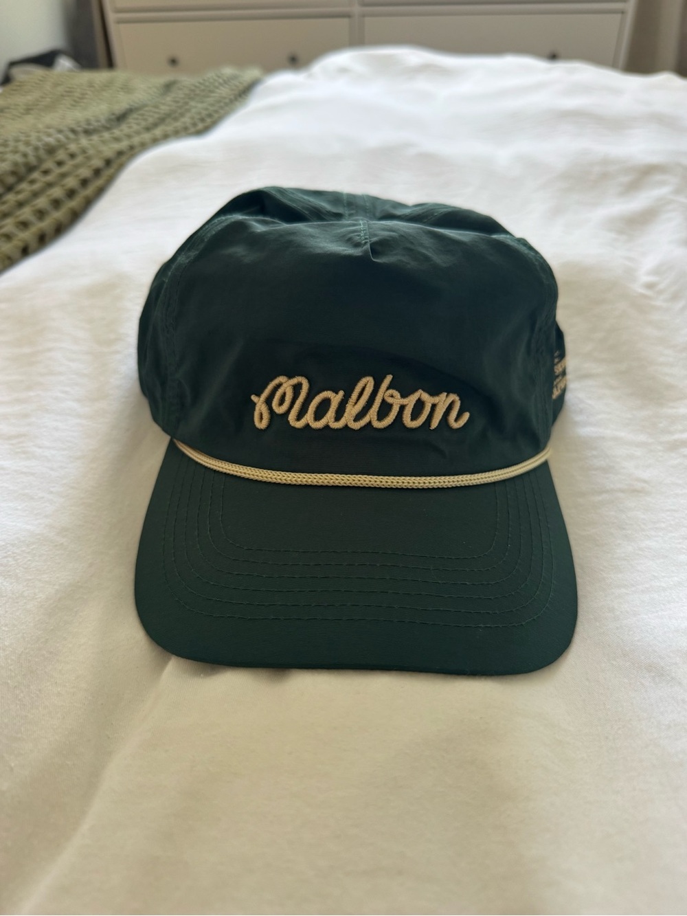 Malbon green Golf hat
